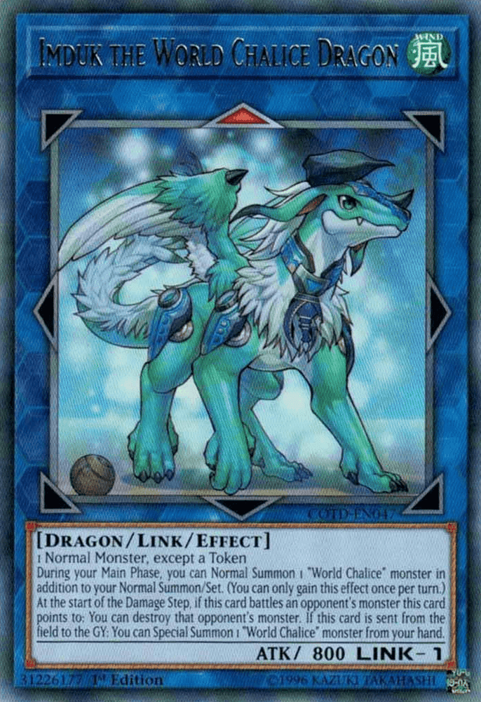 Imduk the World Chalice Dragon [COTD-EN047] Rare (ONLINE ORDER ONLY)