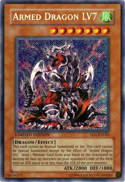 Armed Dragon Lv7 [SD1-ENDE1] Secret Rare (ONLINE ORDER ONLY)
