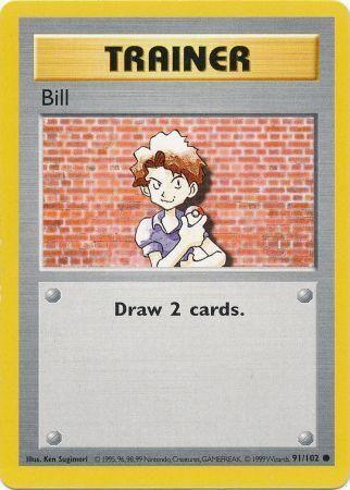 Bill (91/102) [Base Set Shadowless Unlimited] (Online Only)