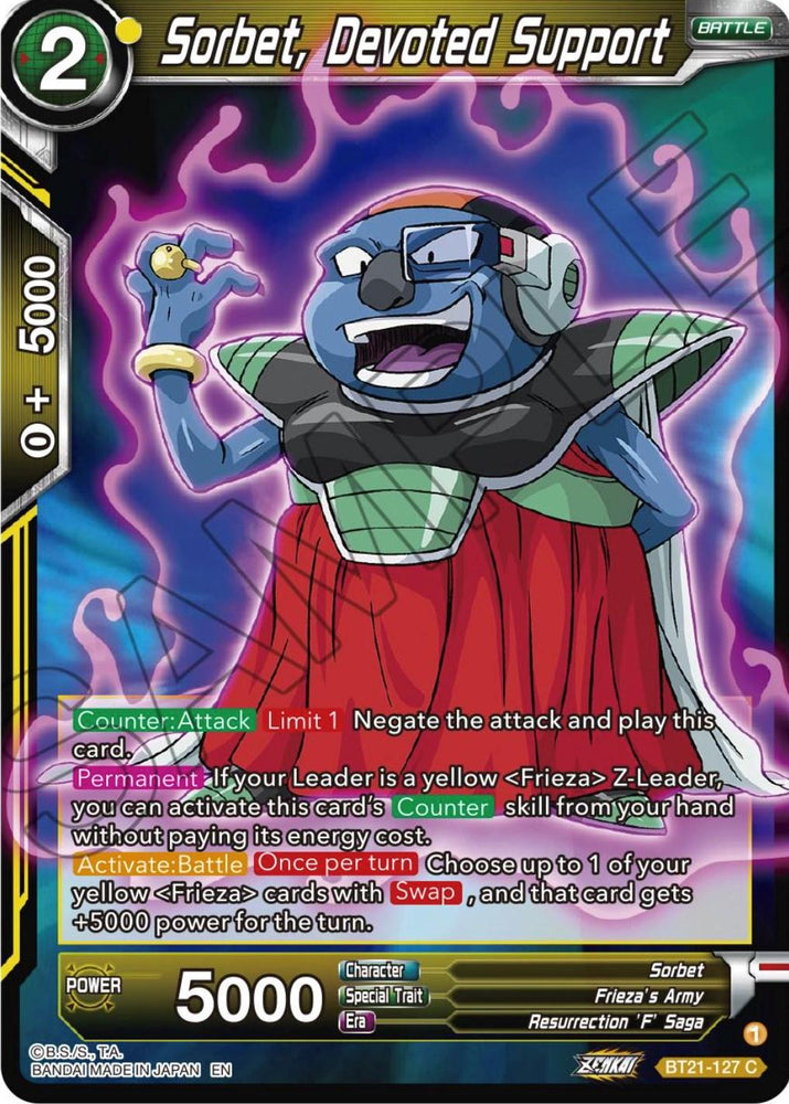 Sorbet, Devoted Support (BT21-127) [Wild Resurgence] (ONLINE ORDER ONLY)