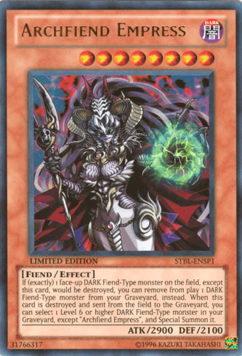 Archfiend Empress [STBL-ENSP1] Ultra Rare (ONLINE ORDER ONLY)