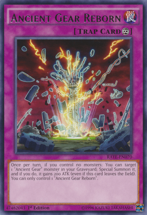 Ancient Gear Reborn [RATE-EN070] Rare (ONLINE ORDER ONLY)