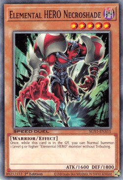 Elemental HERO Necroshade [SGX1-ENA11] Common (ONLINE ORDER ONLY)