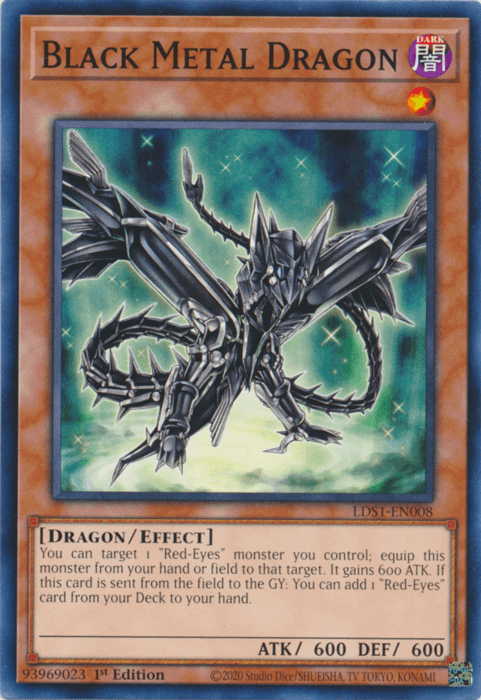 Black Metal Dragon [LDS1-EN008] Common (ONLINE ORDER ONLY)