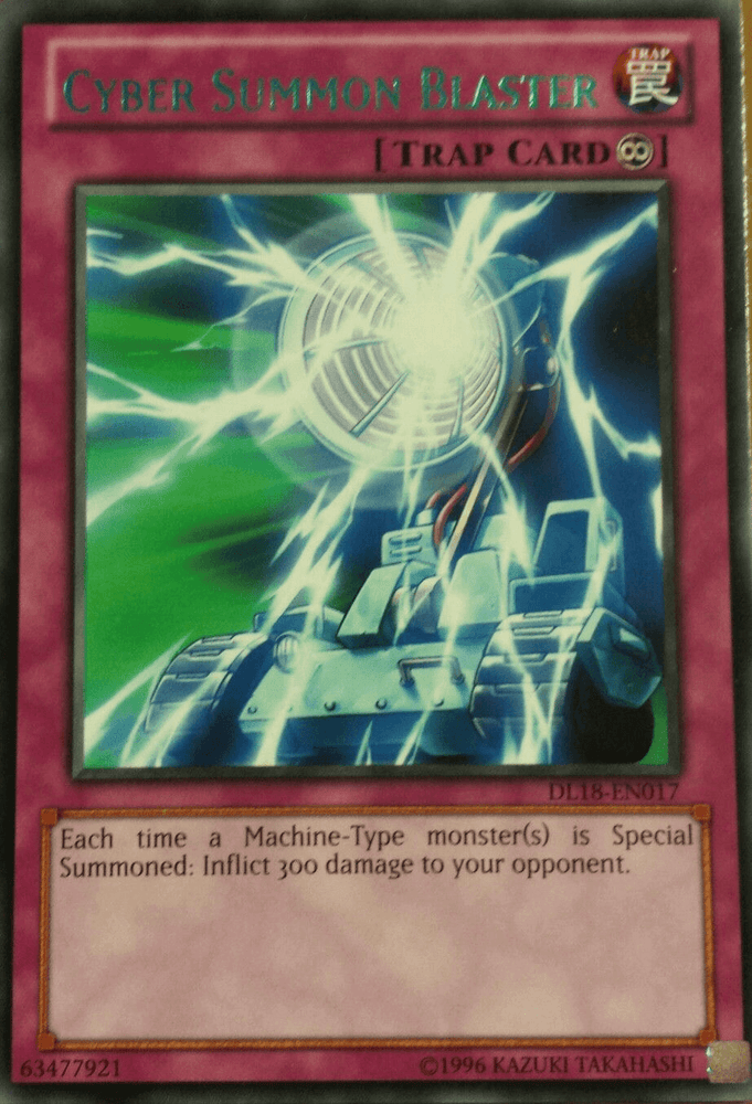 Cyber Summon Blaster (Green) [DL18-EN017] Rare (ONLINE ORDER ONLY)
