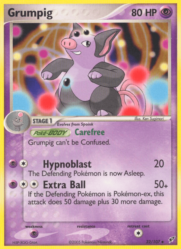 Grumpig (32/107) [EX: Deoxys] (Online Only)