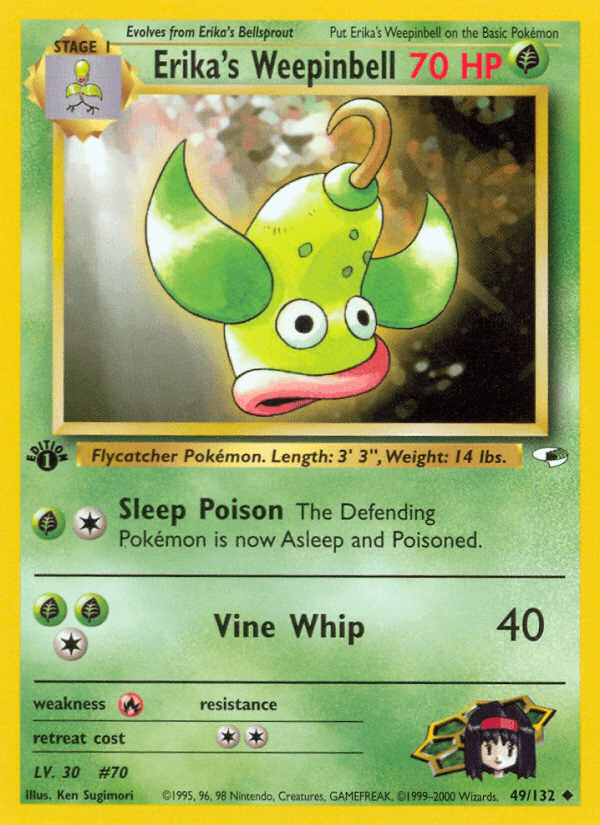 Erika's Weepinbell (49/132) [Gym Heroes 1st Edition] (Online Only)