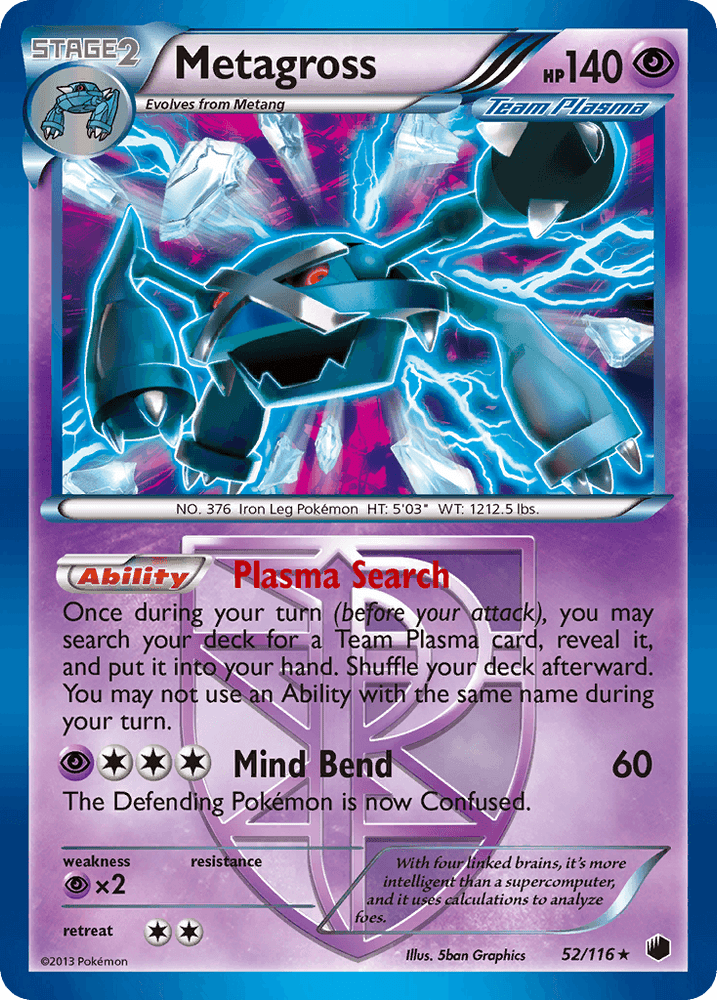 Metagross (52/116) [Black & White: Plasma Freeze] (Online Only)