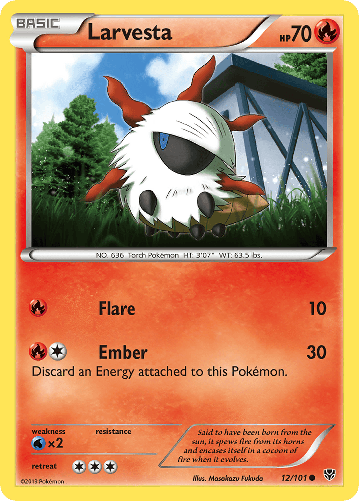 Larvesta (12/101) [Black & White: Plasma Blast] (Online Only)