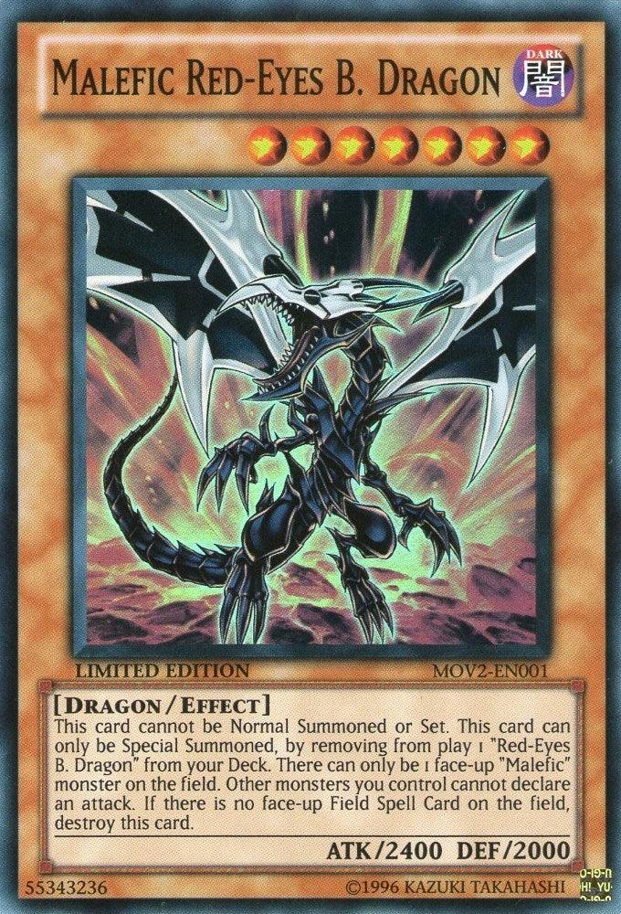 Malefic Red-Eyes B. Dragon [MOV2-EN001] Super Rare (ONLINE ORDER ONLY)