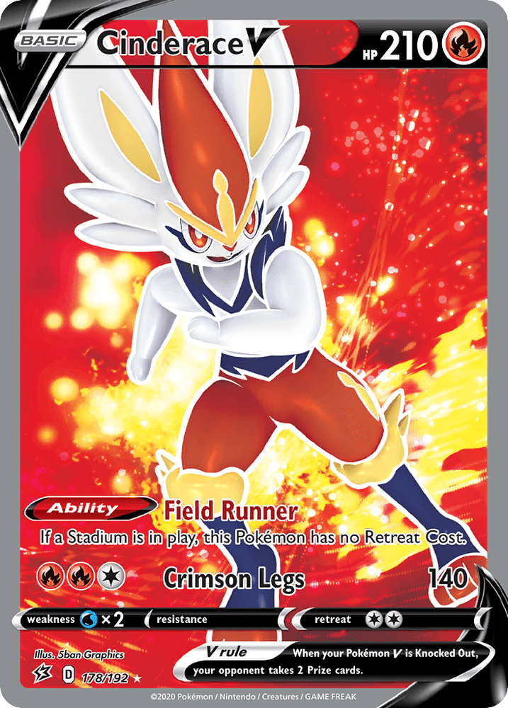 Cinderace V (178/192) [Sword & Shield: Rebel Clash] (Online Only)