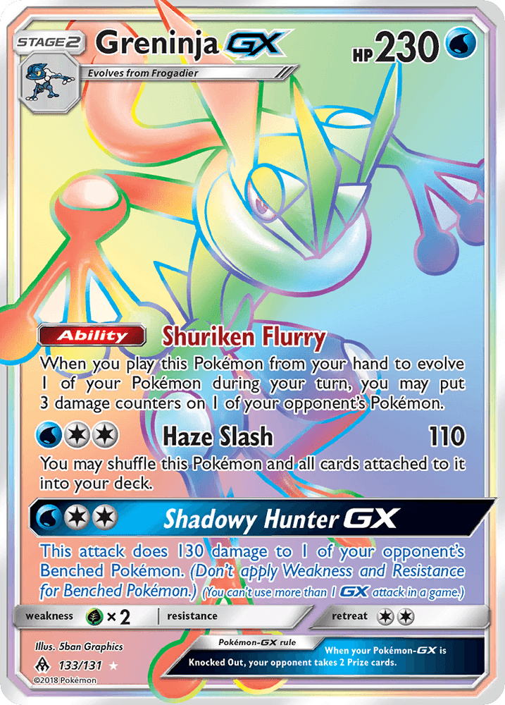 Greninja GX (133/131) [Sun & Moon: Forbidden Light] (Online Only)