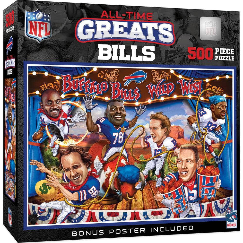Buffalo Bills - All Time Greats 500 Piece Jigsaw Puzzle (ONLINE ORDER ONLY)