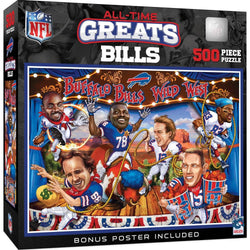 Buffalo Bills - All Time Greats 500 Piece Jigsaw Puzzle (ONLINE ORDER ONLY)