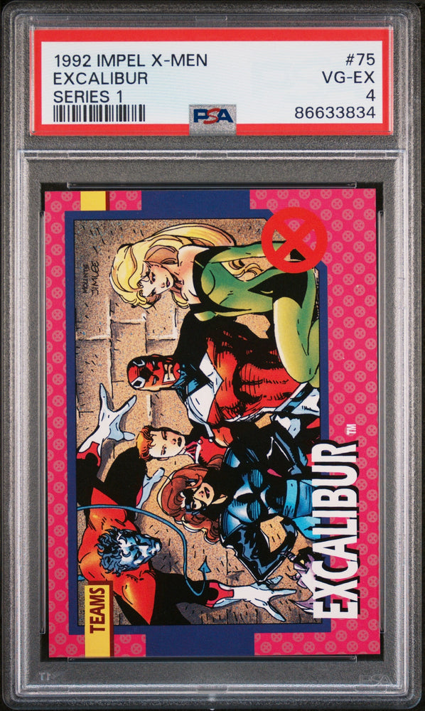 1992 IMPEL X-MEN SERIES 1 EXCALIBUR SERIES 1 #75 - PSA 4 (Online Order Only)
