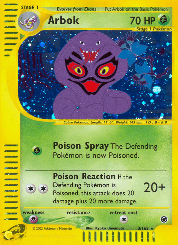 Arbok (3/165) [Expedition: Base Set] (Online Only)
