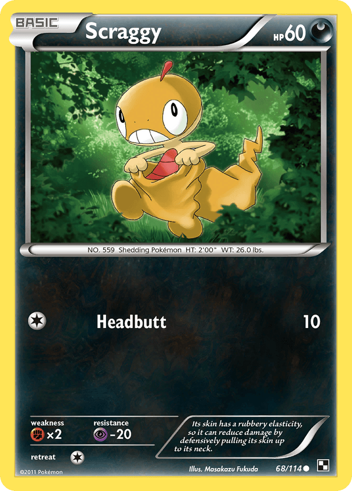 Scraggy (68/114) [Black & White: Base Set] (Online Only)