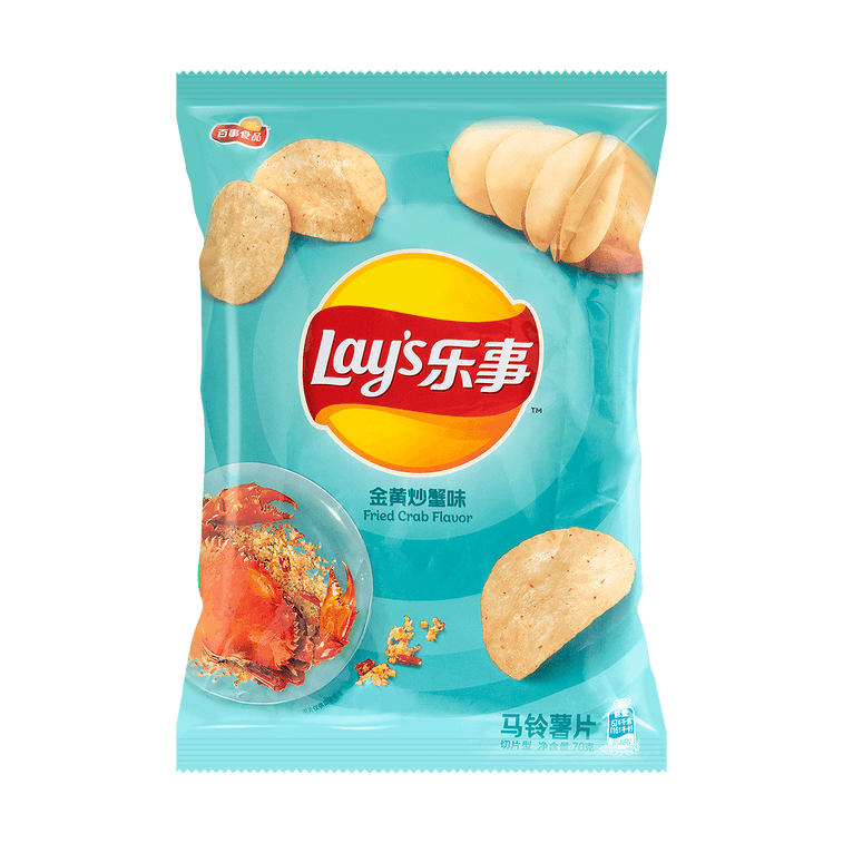 Lays Fried Crab Potato Chips, 2.46oz (ONLINE ORDER ONLY)