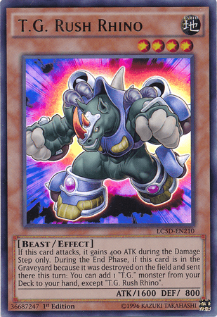 T.G. Rush Rhino [LC5D-EN210] Ultra Rare (ONLINE ORDER ONLY)