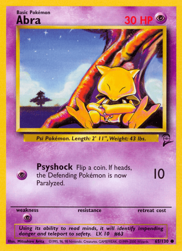 Abra (65/130) [Base Set 2] (Online Only)