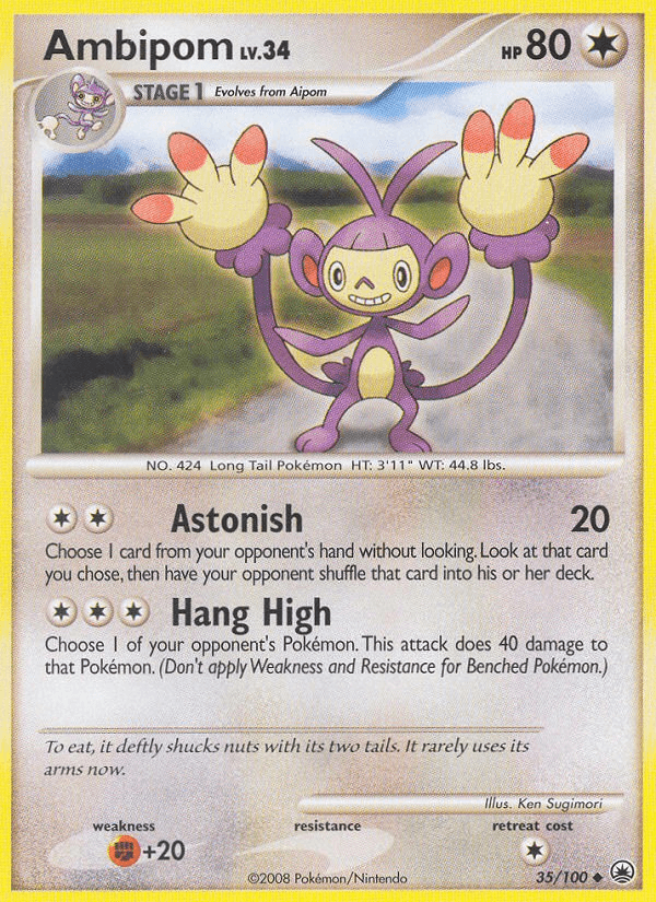 Ambipom (35/100) [Diamond & Pearl: Majestic Dawn] (Online Only)