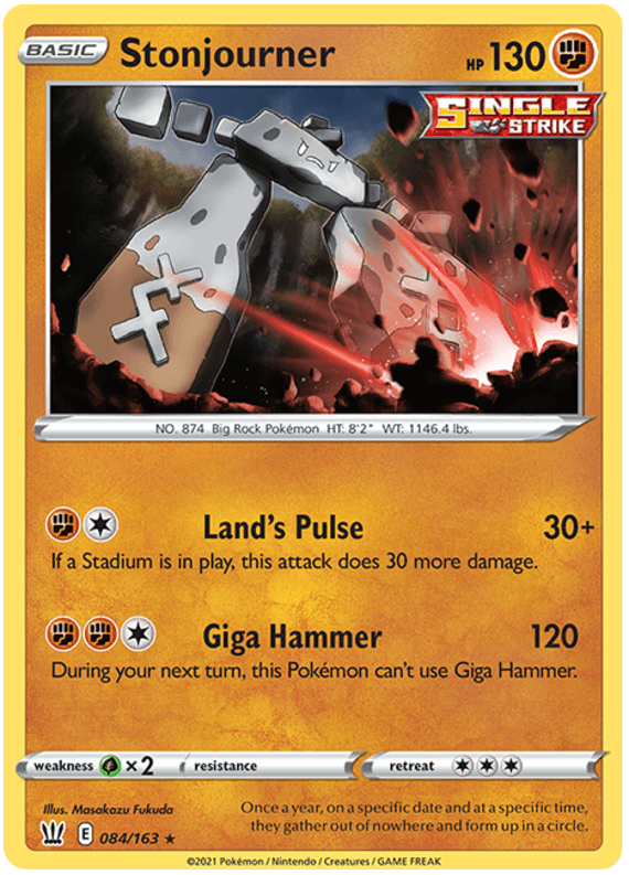 Stonjourner (084/163) [Sword & Shield: Battle Styles] (Online Only)