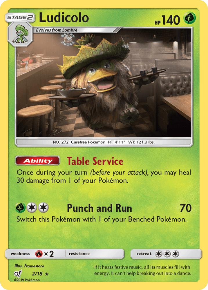 Ludicolo (2/18) [Sun & Moon: Detective Pikachu] (Online Only)