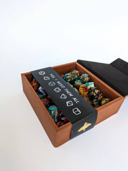 D20 Swords - Vegan Leather Dice Box (ONLINE ORDER ONLY)