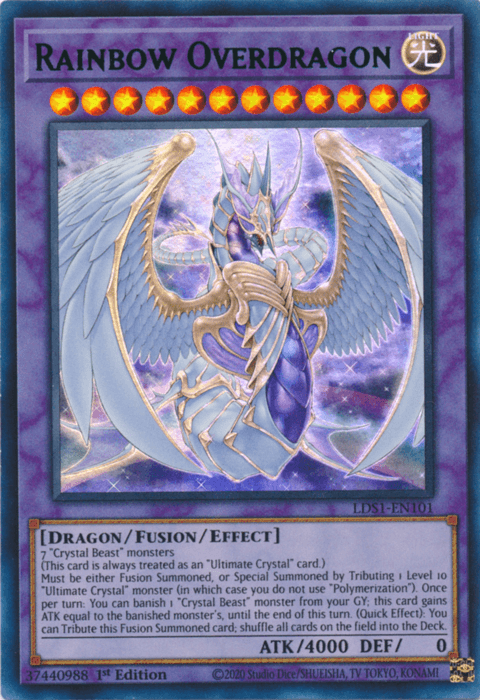 Rainbow Overdragon (Green) [LDS1-EN101] Ultra Rare (ONLINE ORDER ONLY)