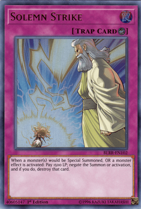 Solemn Strike [BLRR-EN102] Ultra Rare (ONLINE ORDER ONLY)