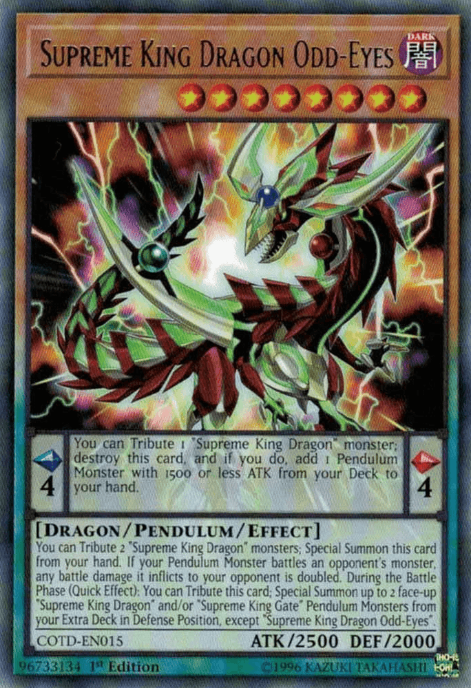 Supreme King Dragon Odd-Eyes [COTD-EN015] Rare (ONLINE ORDER ONLY)
