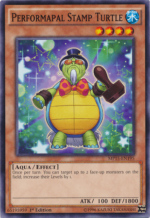 Performapal Stamp Turtle [MP15-EN195] Common (ONLINE ORDER ONLY)