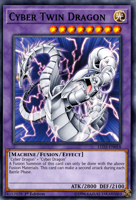 Cyber Twin Dragon [LED3-EN018] Common (ONLINE ORDER ONLY)