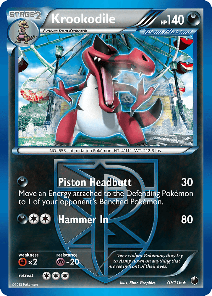 Krookodile (70/116) [Black & White: Plasma Freeze] (Online Only)