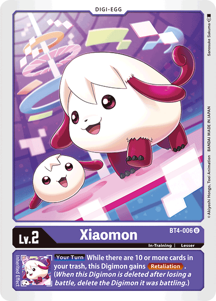 Xiaomon [BT4-006] [Great Legend] (ONLINE ORDER ONLY)