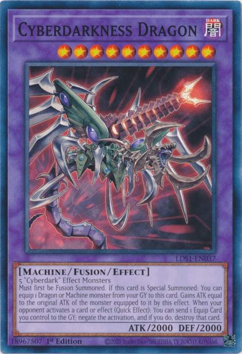 Cyberdarkness Dragon [LDS1-EN037] Common (ONLINE ORDER ONLY)