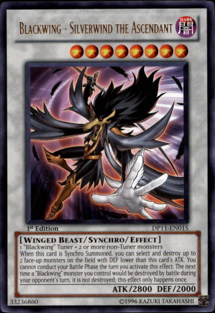 Blackwing - Silverwind the Ascendant [DP11-EN015] Rare (ONLINE ORDER ONLY)