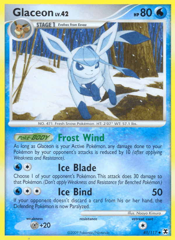 Glaceon (41/111) [Platinum: Rising Rivals] (Online Only)