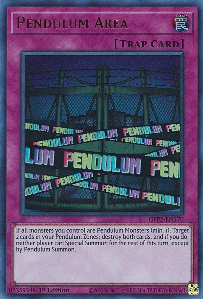 Pendulum Area [GFP2-EN170] Ultra Rare (ONLINE ORDER ONLY)