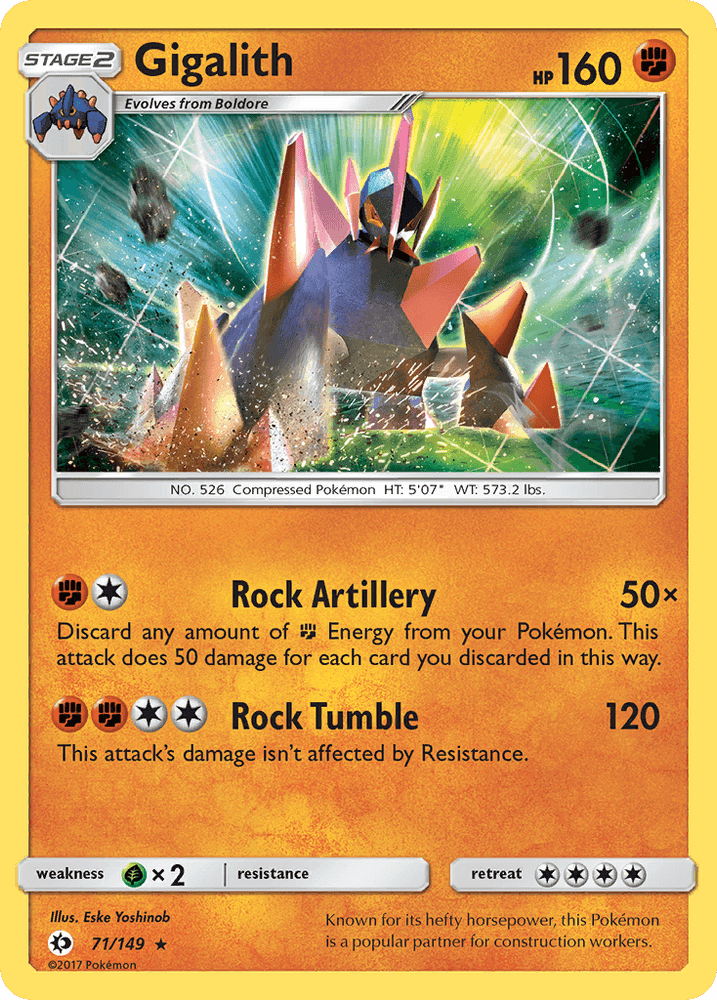 Gigalith (71/149) [Sun & Moon: Base Set] (Online Only)
