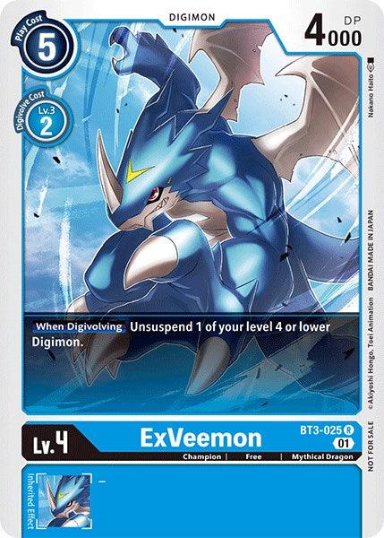 ExVeemon [BT3-025] (Winner Pack Double Diamond) [Release Special Booster Promos] (ONLINE ORDER ONLY)