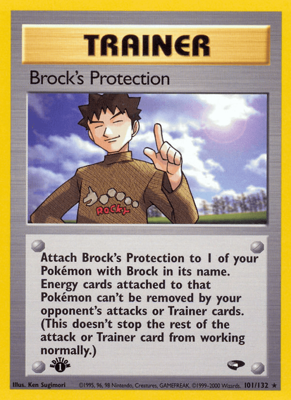 Brock's Protection (101/132) [Gym Challenge 1st Edition] (Online Only)