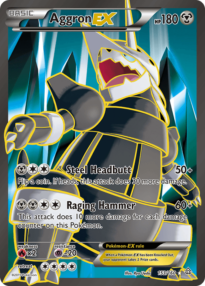 Aggron EX (153/160) [XY: Primal Clash] (Online Only)