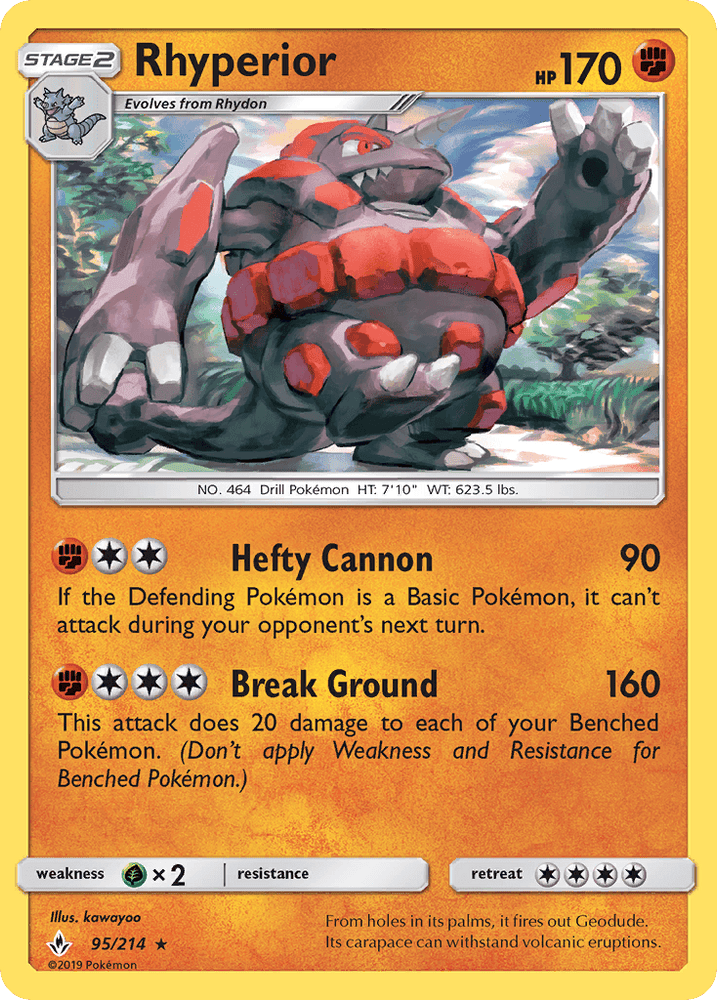 Rhyperior (95/214) [Sun & Moon: Unbroken Bonds] (Online Only)