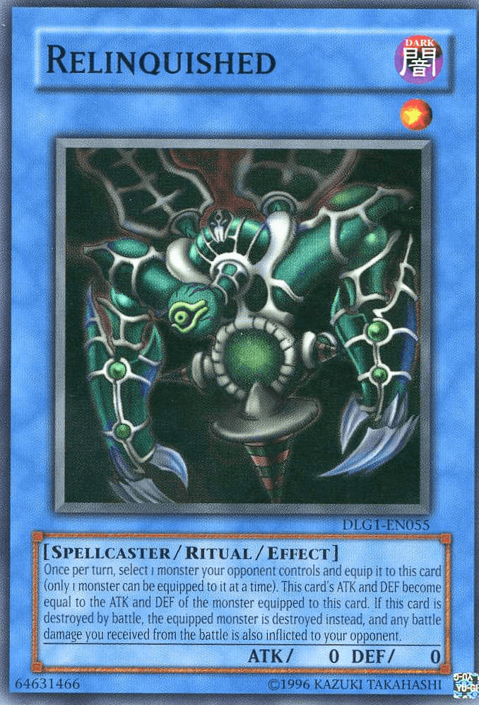 Relinquished [DLG1-EN055] Super Rare (ONLINE ORDER ONLY)
