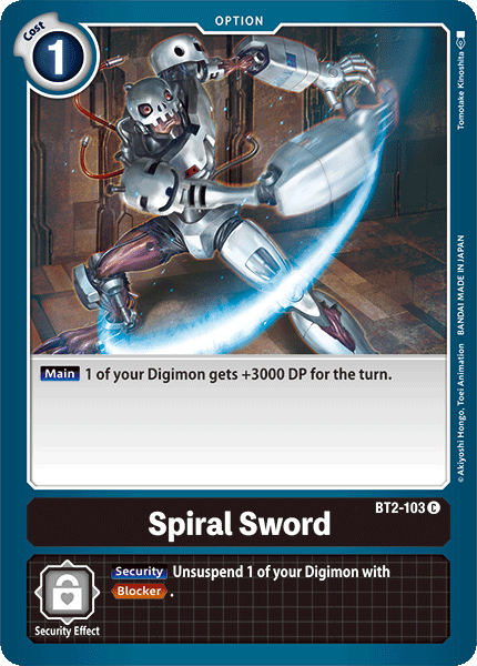 Spiral Sword [BT2-103] [Release Special Booster Ver.1.0] (ONLINE ORDER ONLY)