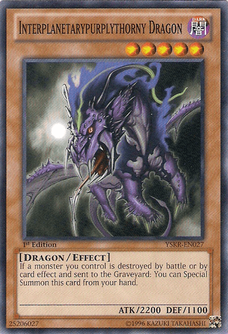 Interplanetarypurplythorny Dragon [YSKR-EN027] Common (ONLINE ORDER ONLY)