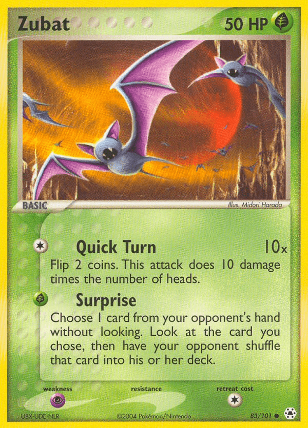 Zubat (83/101) [EX: Hidden Legends] (Online Only)