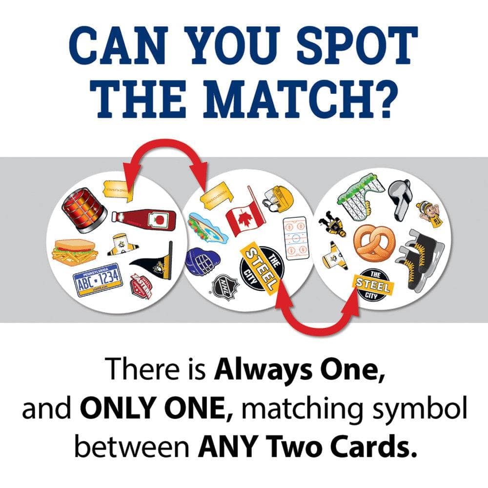 Pittsburgh Penguins Spot It! Card Game (ONLINE ORDER ONLY)