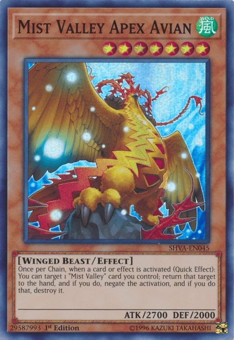 Mist Valley Apex Avian [SHVA-EN045] Super Rare (ONLINE ORDER ONLY)
